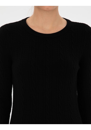 Pierre Cardin Kadın Siyah Kazak /triko 50316334-vr046 Siyah