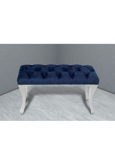 Mavi Chester Model Babyface Kumaş Bench&koltuk&tabure&pofuduk Yatak Odası Takımı Ucu&önü Puff