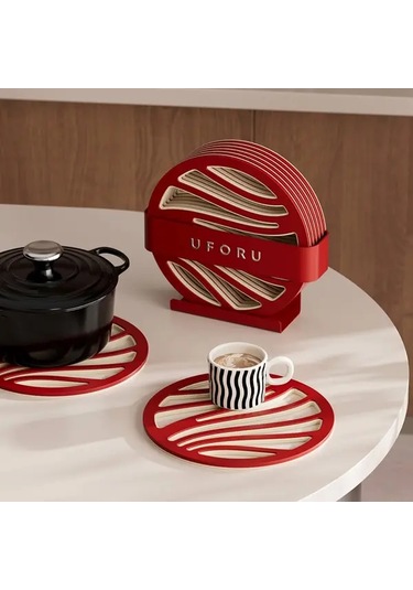 Awesomestore Yeşil Lüks 6'lı Set Çift Katlı Kaymaz Silikon Tutucu, Yüksek Isıya Dayanıklı