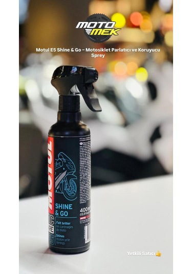 Motul E5 Shine & Go Silikon Bazlı Motosiklet Bakım Ve Parlatıcı Sprey