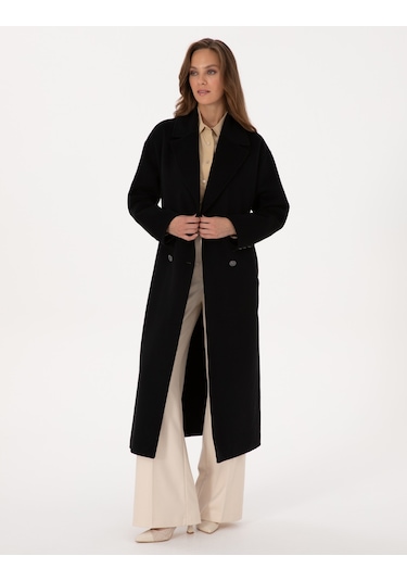 Pierre Cardin Kadın Siyah Kaban 50308929-vr046 Siyah