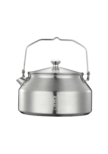 Tenfowee 1l Paslanmaz Çelik Kamp Çaydanlığı - Hafif Ve Dayanıklı Outdoor Çay/kahve Demleme Gümüş