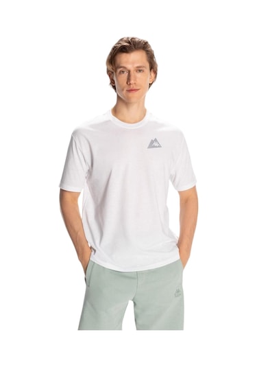 Kappa Erkek Frotis Regular Fit Tişört Beyaz
