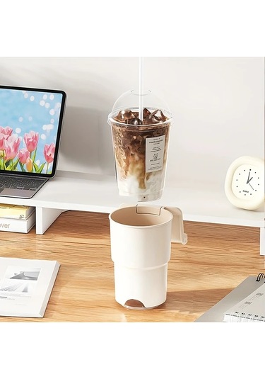 Dashanshop Orange 2'li Paket Devrilmez Bardak Tutucu, Vakuzlu Ve Masalar İçin Taşınabilir Askı Turuncu