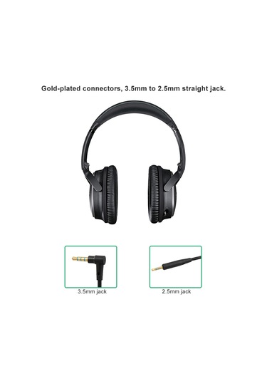 Wezone Bose Qc25 Kulaklıklar İçin Mikrofonlu Ses Kontrollü Yüksek Kaliteli Kablo