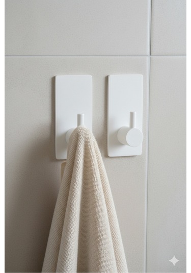 2 Li Askılık Kapı Arkası, Duvara Monte, Dayanıklı Malzeme, Sarı 65 Sarı