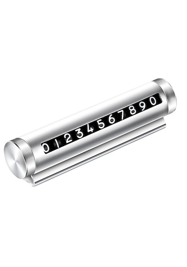 Point Araç Ön Cam Telefon Numarası Şifre Tip Numaratör Gri Silver