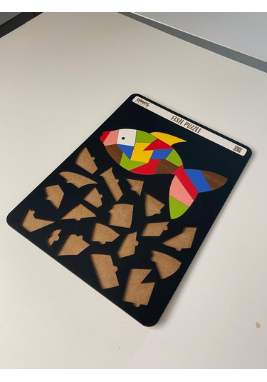 Fish Sevimli Balık Çocuklara Özel Yapboz Tablo