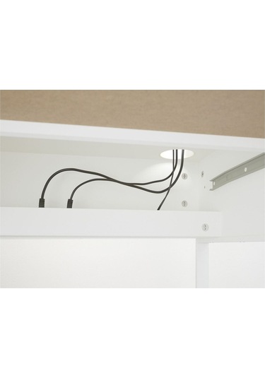 Mıcke Çalışma Masası, Beyaz Renk Meridyendukkan 73x50 Cm Çekmeceli Model