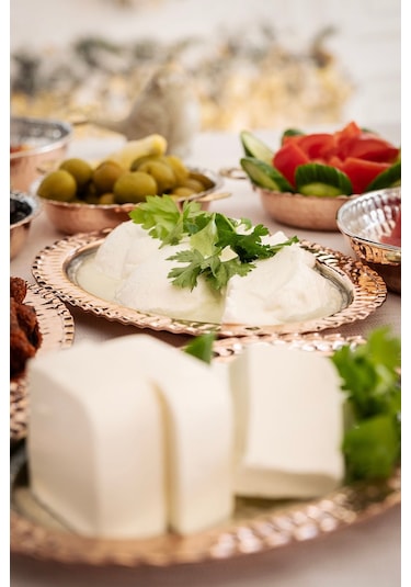 Bakır Sunum Tabağı 1 Adet Metalik