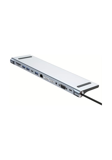 Xuweiwei Usb C Hub 12 İn 1 Alüminyum Alaşım 4k Hdtv 1080p  Windows Android Uyumlu Sd Tf Usb 3 0 2 0 Genişletme