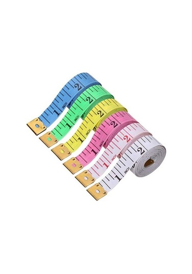 Novahub 5 Adet Mezura Esnek Vücut Ölçüm Cetveli Çift Ölçekli Dikiş Cetveli Kilo Kaybı Terzilik İçin 1.5 M