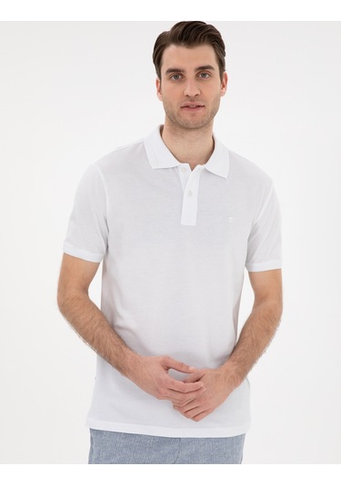 Pierre Cardin Erkek Beyaz Tişört Basic 50302561-vr013 Beyaz