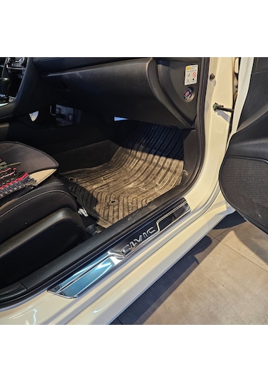 Honda Civic Fc5 2016-2021 Uyumlu Krom Kapı Eşiği