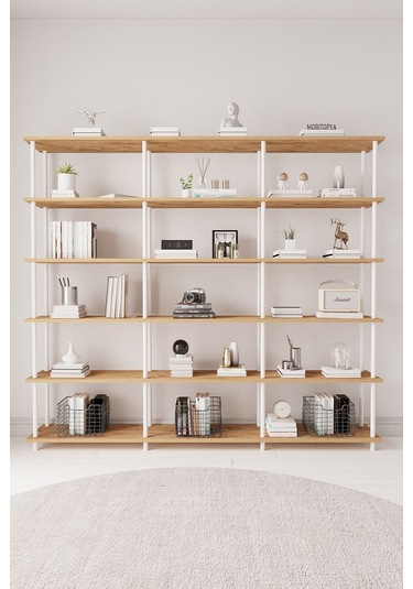 Çevir Kur 200 Cm Atlantik Çam Kitaplık Bd 200 177 29 Cm Atlantik Çam