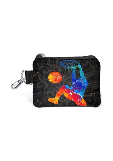 Coral High Gri Basketbol Desenli Bozuk Para Çantası 21912 Antrasit