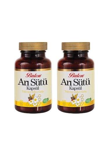 2 Adet Balen Arı Sütü 300 MG 60 Kapsül