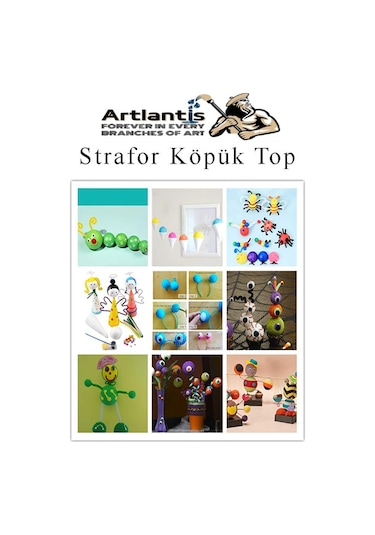 Güneş Sistemi Maketi İçin Strofor Köpük Top 20 Adet Yuvarlak Strafor Top Küre Okul Deney Köpük Toplar