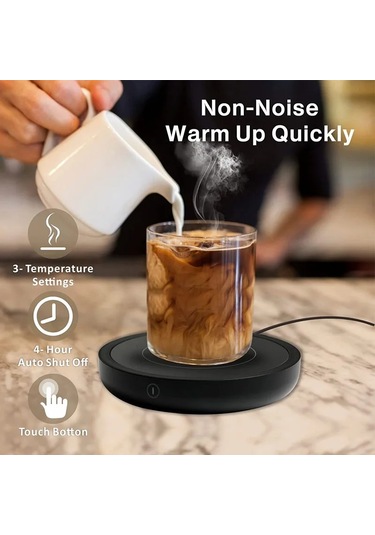 110v/220v Fincan Isıtıcı Kahve Kupa Isıtıcı Sıcak Çay Makineleri İçin İsıtma Round-white Eu Plug Beyaz