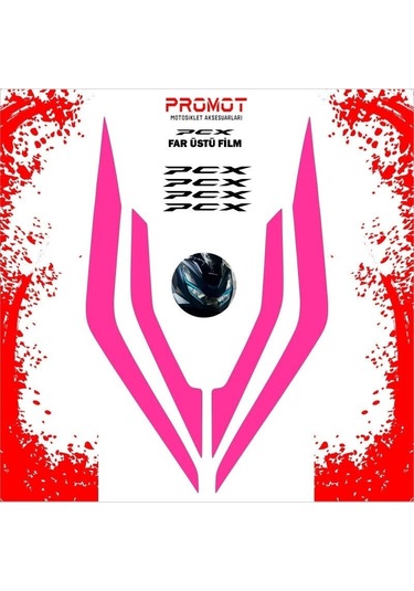 Promot Far Üstü Film Pembe - Honda Pcx 2021-2024