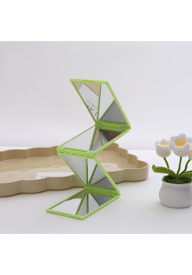 Suntek Kendi Saç Kesim Aynası Kompakt Katlanır Ayna Yeşil Yeşil