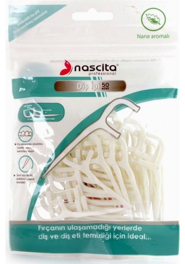 Nascita Kürdanlı Nane Aromalı Diş İpi 50'li