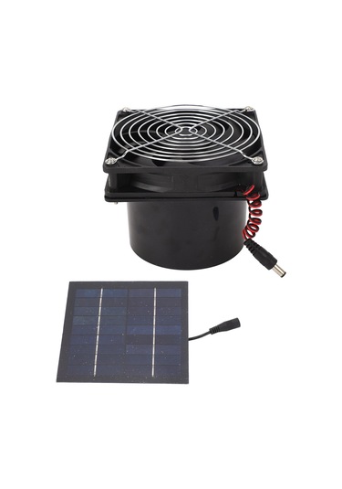 Geeroyoo 50w Güneş Enerjili Portable Vantilatör - Pet Yuvaları, Bahçe, Attik İçin Soğutma Ve Havalandırma - 5-12v, Akü Yok