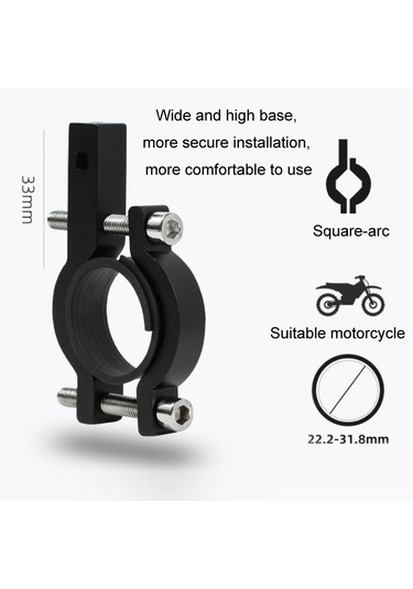 Sones Alüminyum Alaşımlı Motosiklet Bisiklet Navigasyon Cep Telefonu Tutucu Kırmızı