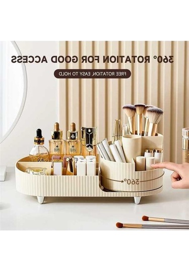 Maoyaya Fırça Tutucu + 360 Dön. Makyaj Organizatörü, Çok Renkli Vanity İçin Çok Renkli
