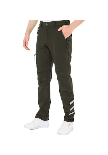 Edit Label, Softshell Pantolon, Haki -54E5025-Su-Rüzgar Geçirmez