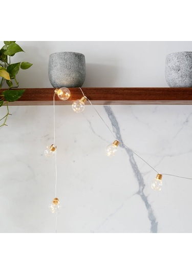 Sones 3m 10 Led G45 Bakır Tel Ampul Dizisi Tatil Dekorasyon Işığı Diğer