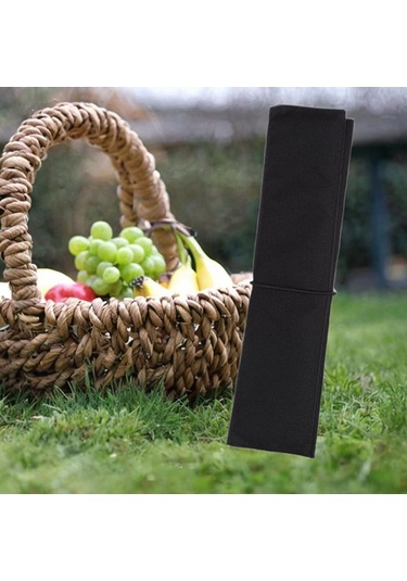 Homyl Piknik Dış Mekan Mat Plaj Koltuk Minderi Kamp Açık Siyah