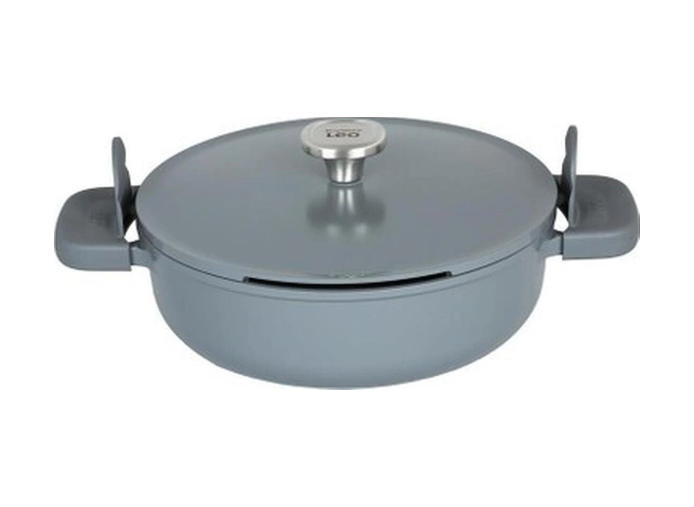 Berghoff Leo Phantom Kapaklı Yapışmaz Sote Tenceresi 28 Cm Smoked Grey Bakır - Siyah