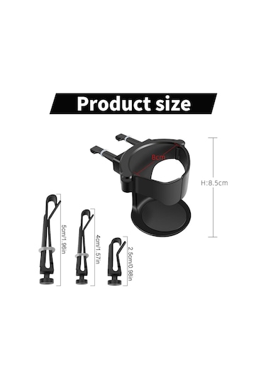 Otomobil Bardak Tutucu - Araba Küllük & Bardaklık Tutacağı - 2 Adet