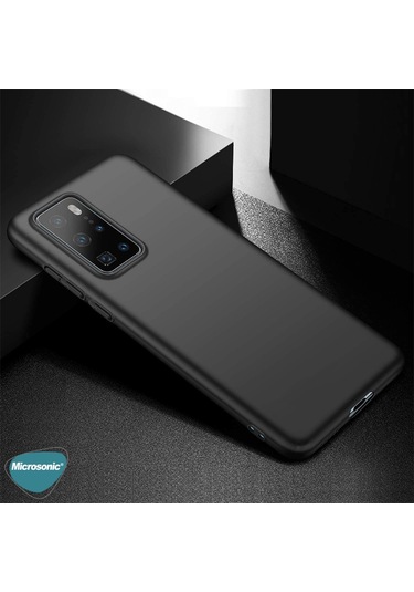 Microsonic Matte Silicone Huawei P40 Pro Kilif Siyah 443953950