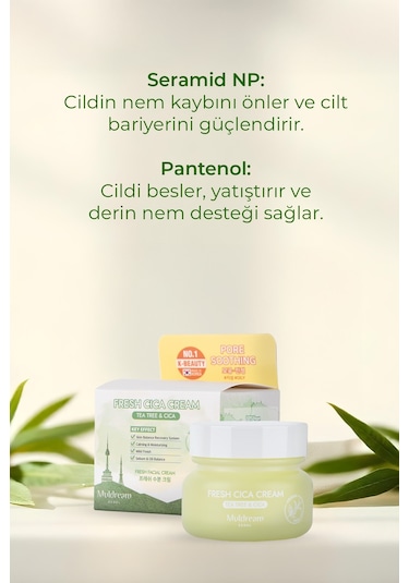 Muldream Fresh Cica Akne Karşıtı Yüz Kremi 60 ML