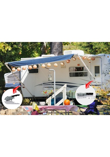 Springsun Perde Kalkanı Yükseltme Kolu Değiştirme Parçası 2 Adet - Çelik Çekirdekli, 5" Uzunluk, 2-3/4" Montaj Delik Mesafesi