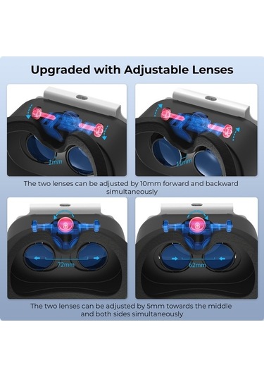 Tongxida Devaso Nintendo Switch Vr Kulaklık Kafa Askısı 3.0 - Ayarlanabilir, Ergonomik, Havalandırmalı