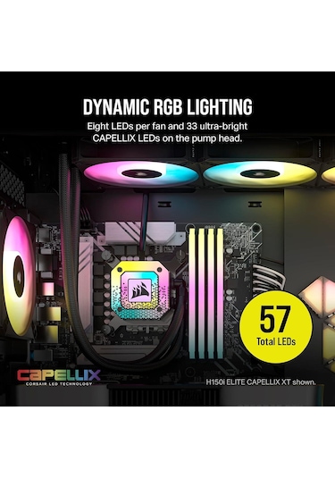 Corsaır Icue H170ı Elıte Capellıx Xt 420mm Cw-9060071-ww Rgb Sıvı Siyah Işlemci Soğutucusu