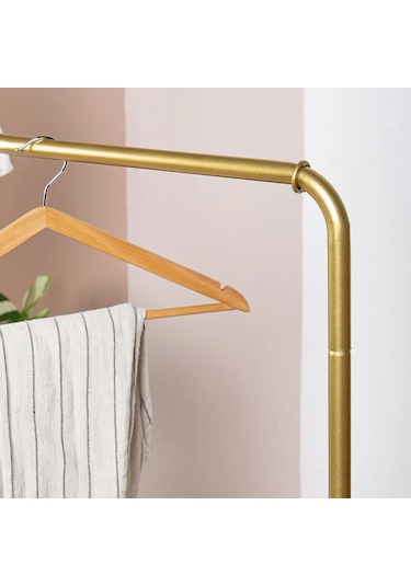 Desibel Gold Metal Ayaklı Askılık Gold