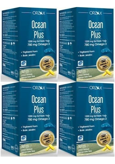 Ocean Plus Balık Yağı Omega3 1200 Mg 4 x 50 Softjel