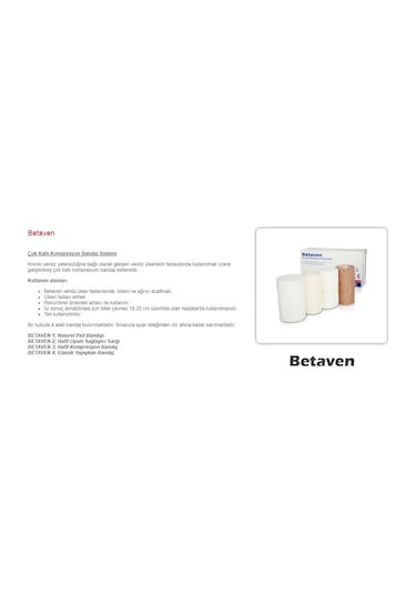Betaven Dörtlü Çok Katlı Kompresyon Bandaj Sistemi 2 Paket