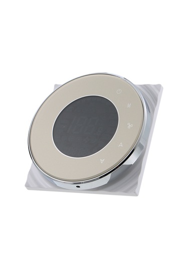 Ruicoo "bac-5000-2 4 Borulu Merkezi Klima Dokunmatik Termostat - Enerji Tasarruflu Fan Kontrol Paneli Şampanya "