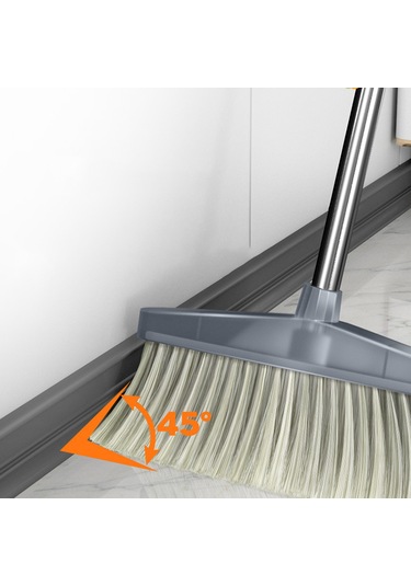 Fosenze Stal Çelik Çubuklu Sürekli Temizlik Seti - Geniş Tarama, Toz Yok Tasarım, Ev Ofis Mağaza Kullanıma Uygun Gri