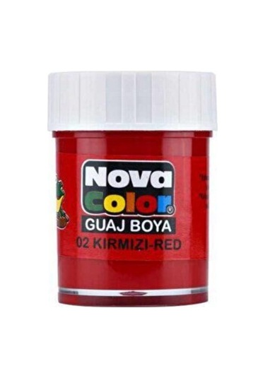 Nova Color Guaj Boya Kırmızı Şişe - 4 Adet Kırmızı