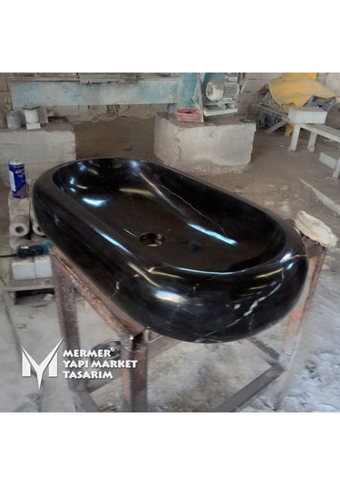Toros Siyah Bombeli Dikdörtgen Lavabo