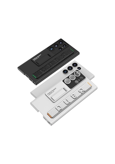 Samsung Galaxy S23 Ultra Kılıf Standlı El Tutmalı Kapak Band