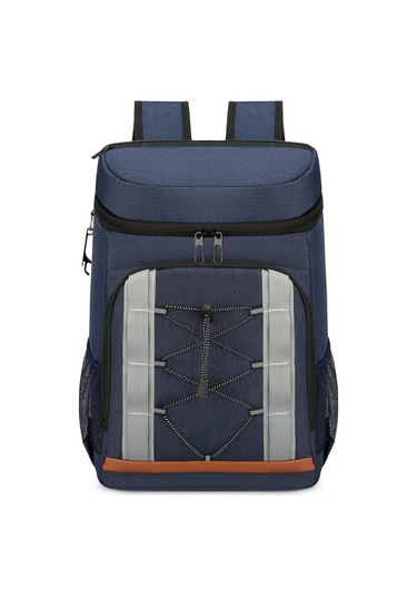 Mufunye Outdoor Piknik Çanta Isı Yalıtımlı Alüminyum Folyo İçli Su Geçirmez Mutfak Sıcak Soğuk Saklama Çantası Mavi Mavi