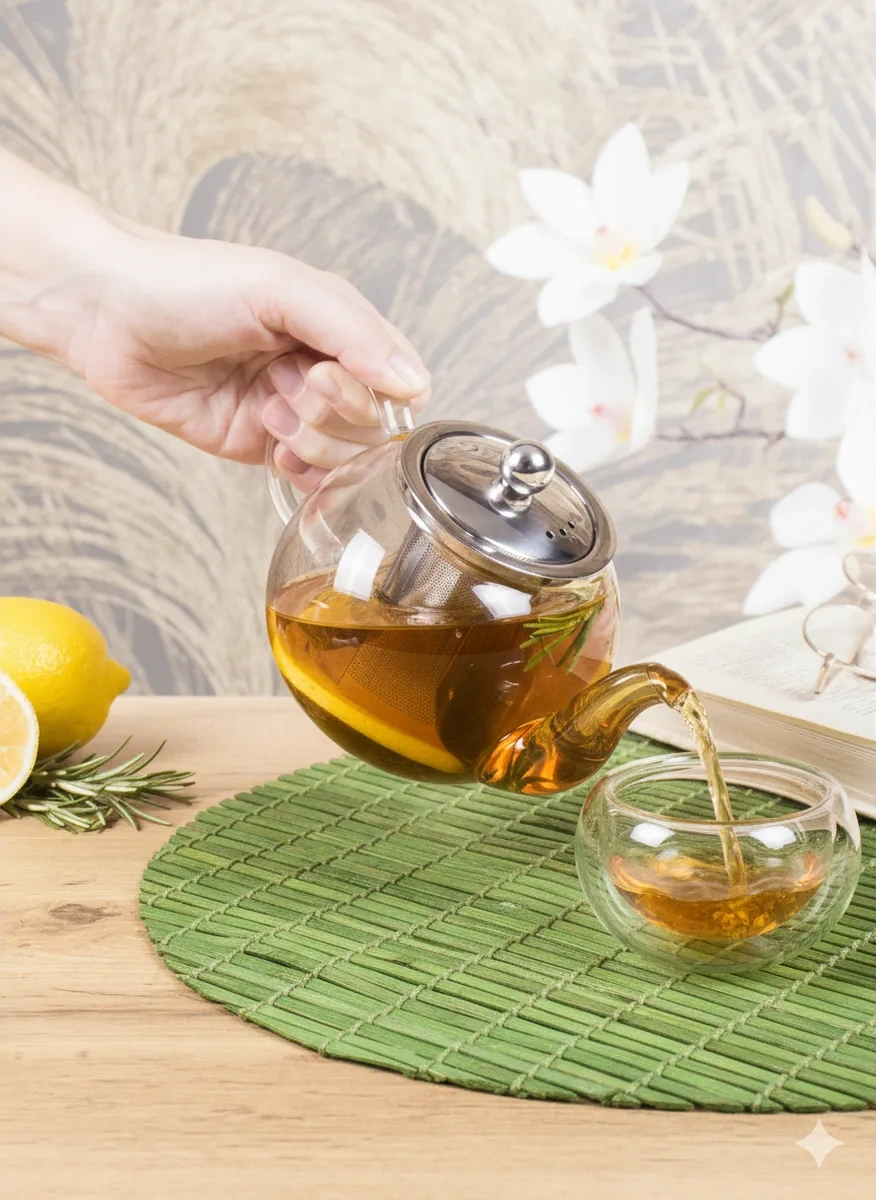 Cnglass Çıkarılabilir Filtreli Demlik 600 Ml 310788298 Beyaz