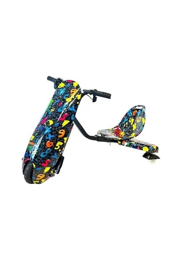 Citymate Drift Car Elektrikli Kaykay Drift Scooter Bluetooth Grafity Desen Çok Renkli